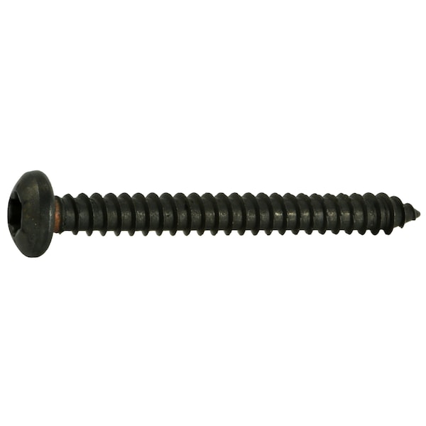 Midwest Fastener Sheet Metal Screw, #12 x 2 in, Black Steel Pan Head Torx Drive, 10 PK 36905 - main